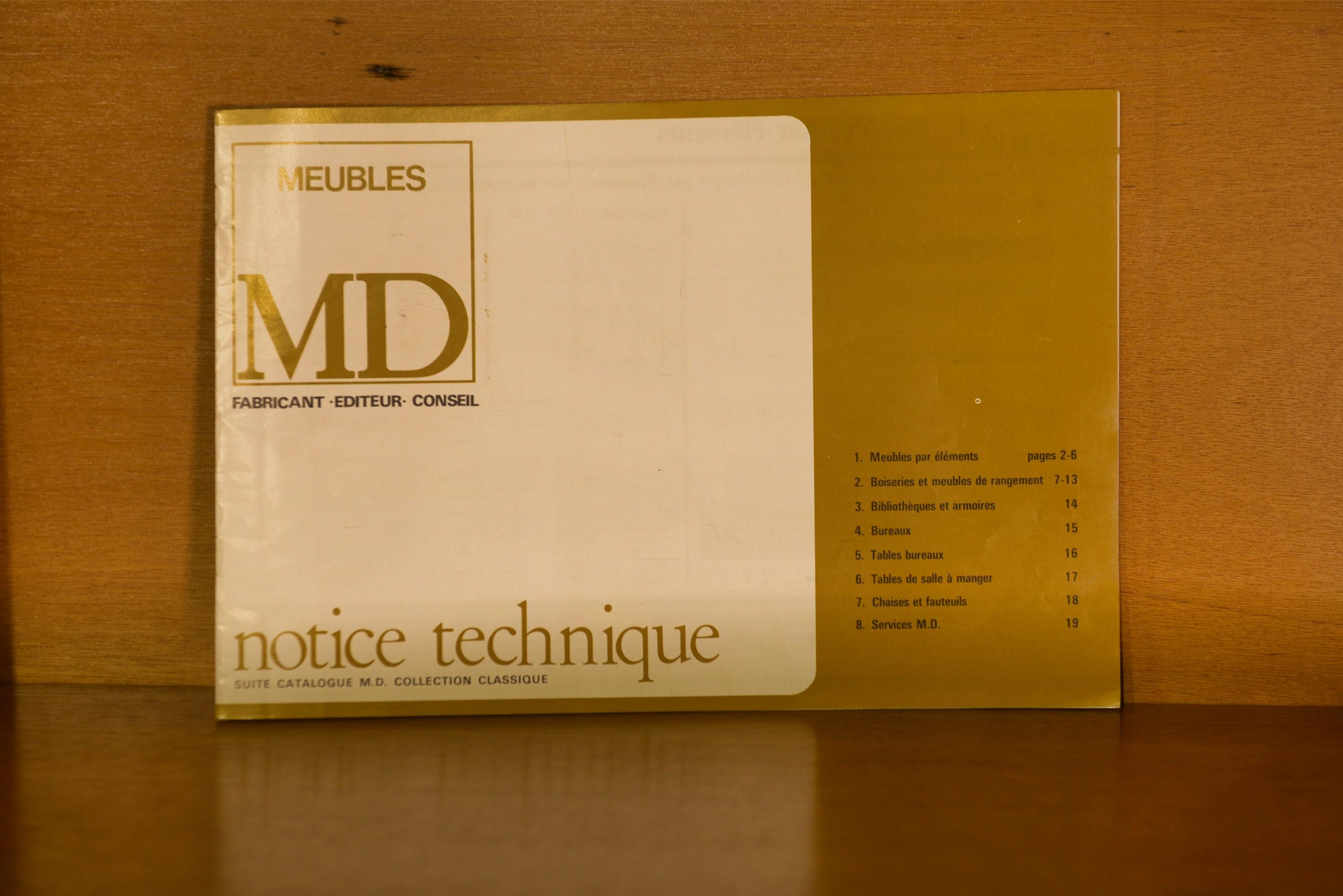 Ensemble meubles modulables par Martin Dupuis en chêne clair 1960 In Good Condition For Sale In TOURCOING, FR
