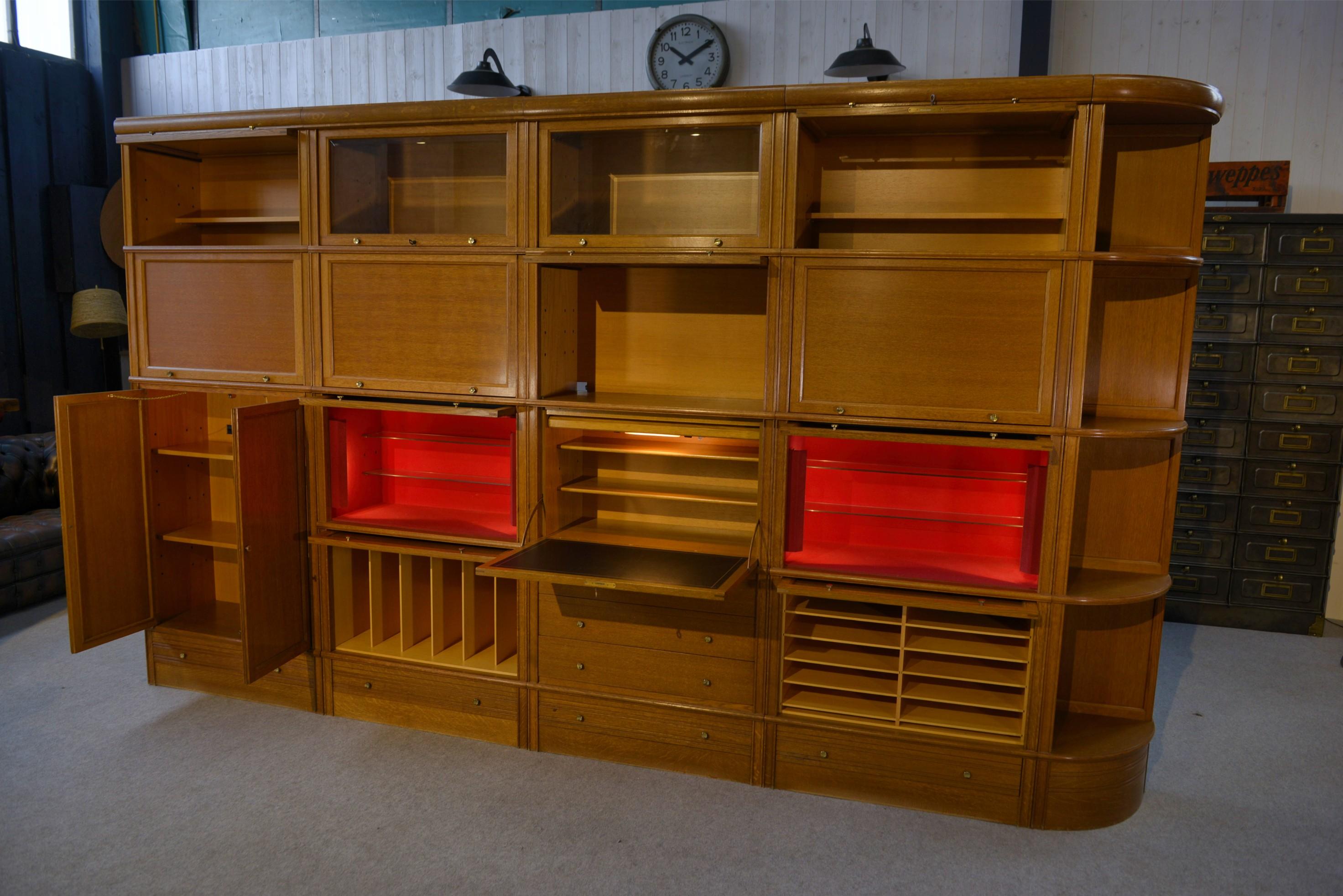 Ensemble meubles modulables par Martin Dupuis en chêne clair 1960 For Sale 3