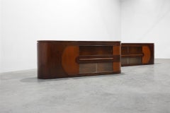Ensemble of 2 Art Deco Counters and 1 cabinet attr. to De Coene, Belgium 1920s