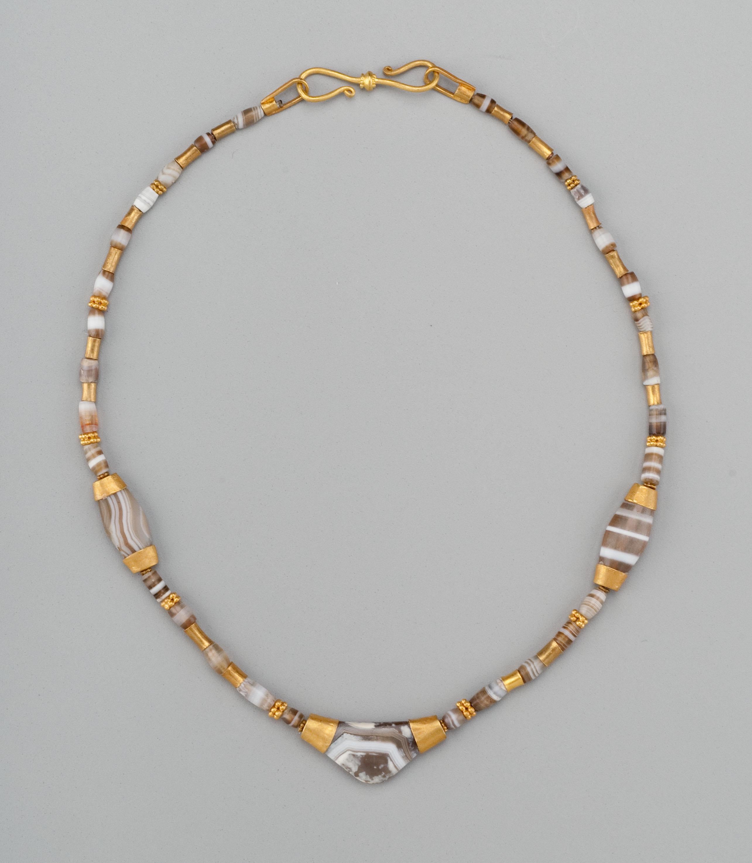 22k gold beads necklace