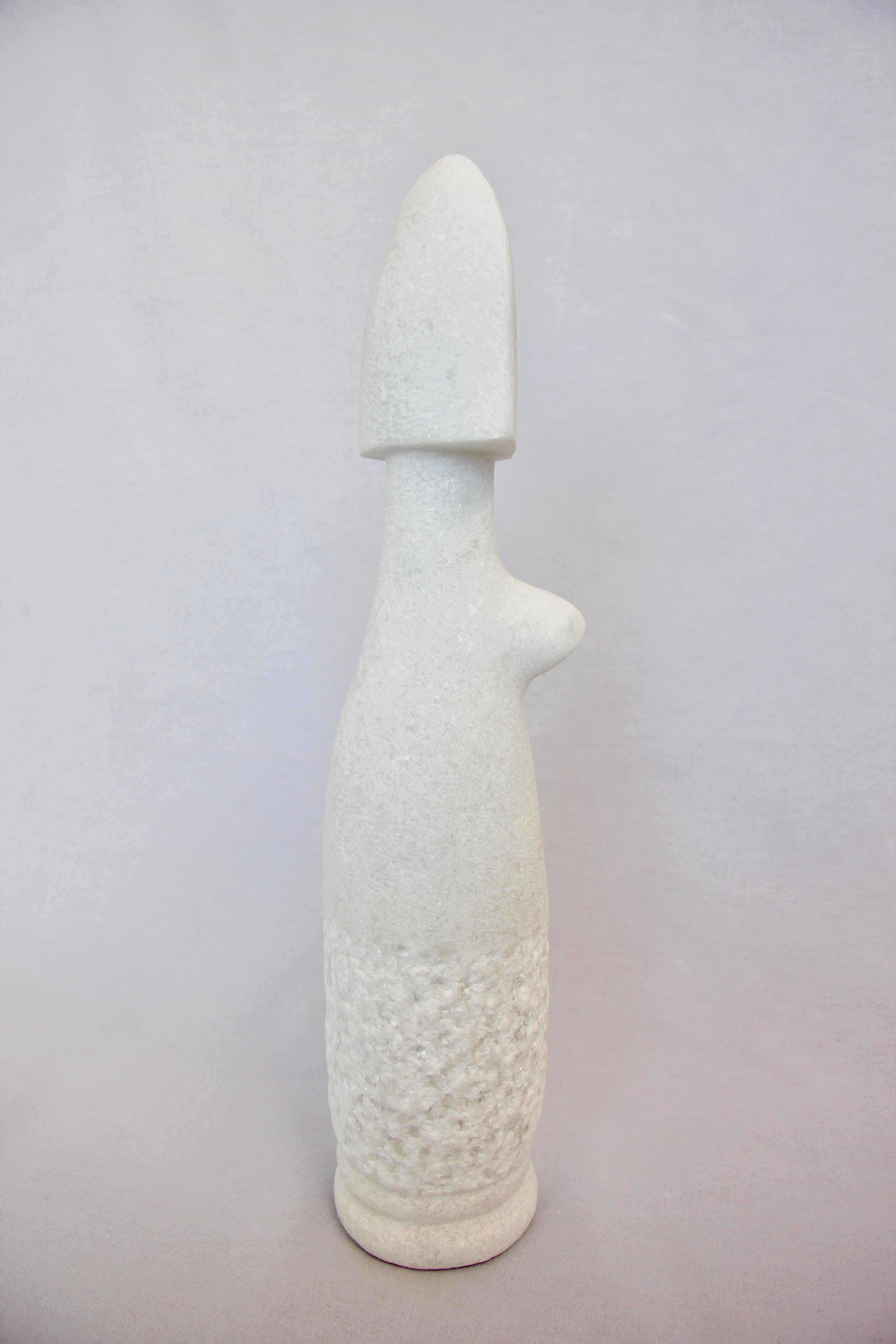 Ensemble of Sculptures, Naxian Marble Shelf Sculptures, Tom Von Kaenel For Sale 5