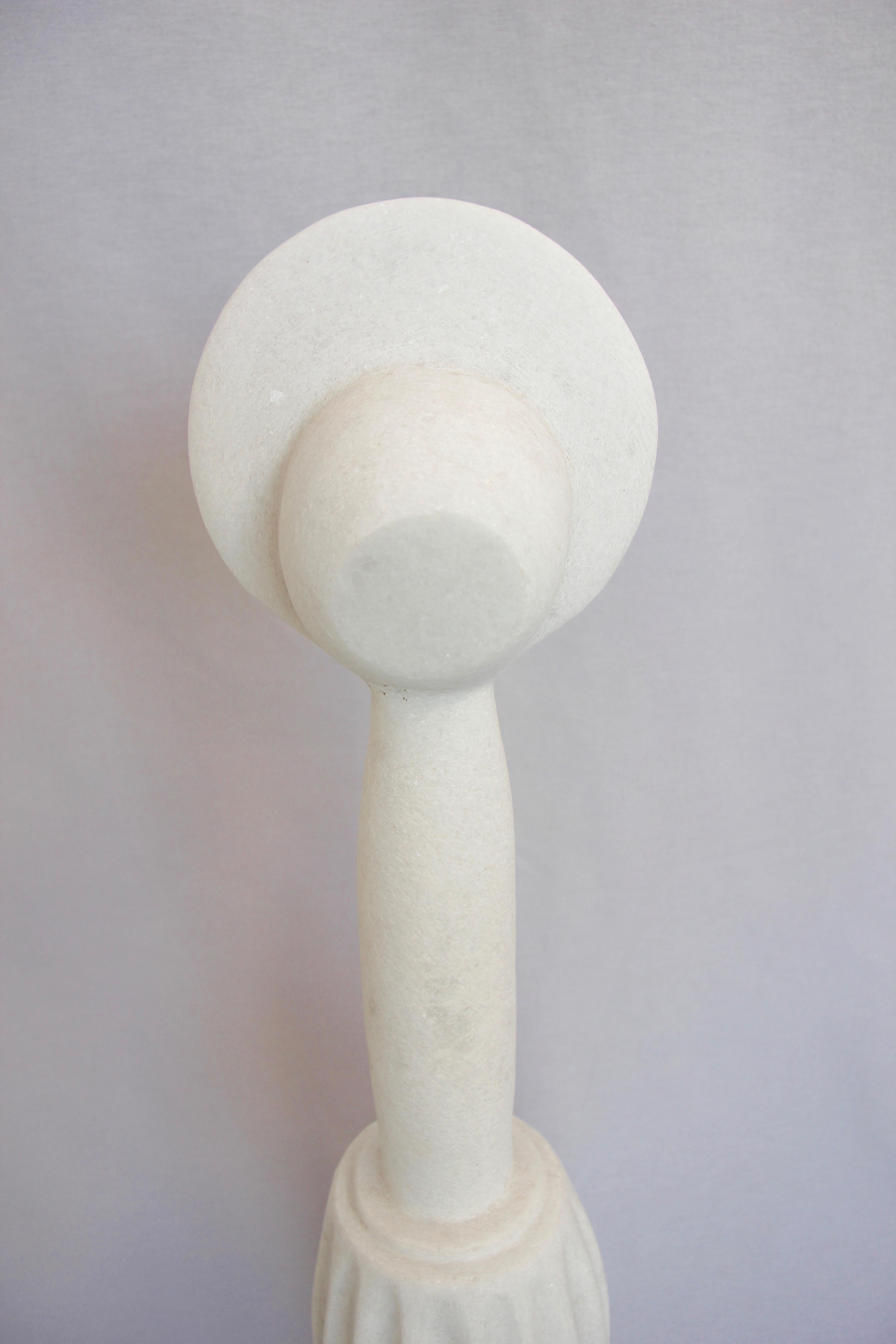 Ensemble of Sculptures, Naxian Marble Shelf Sculptures, Tom Von Kaenel For Sale 13