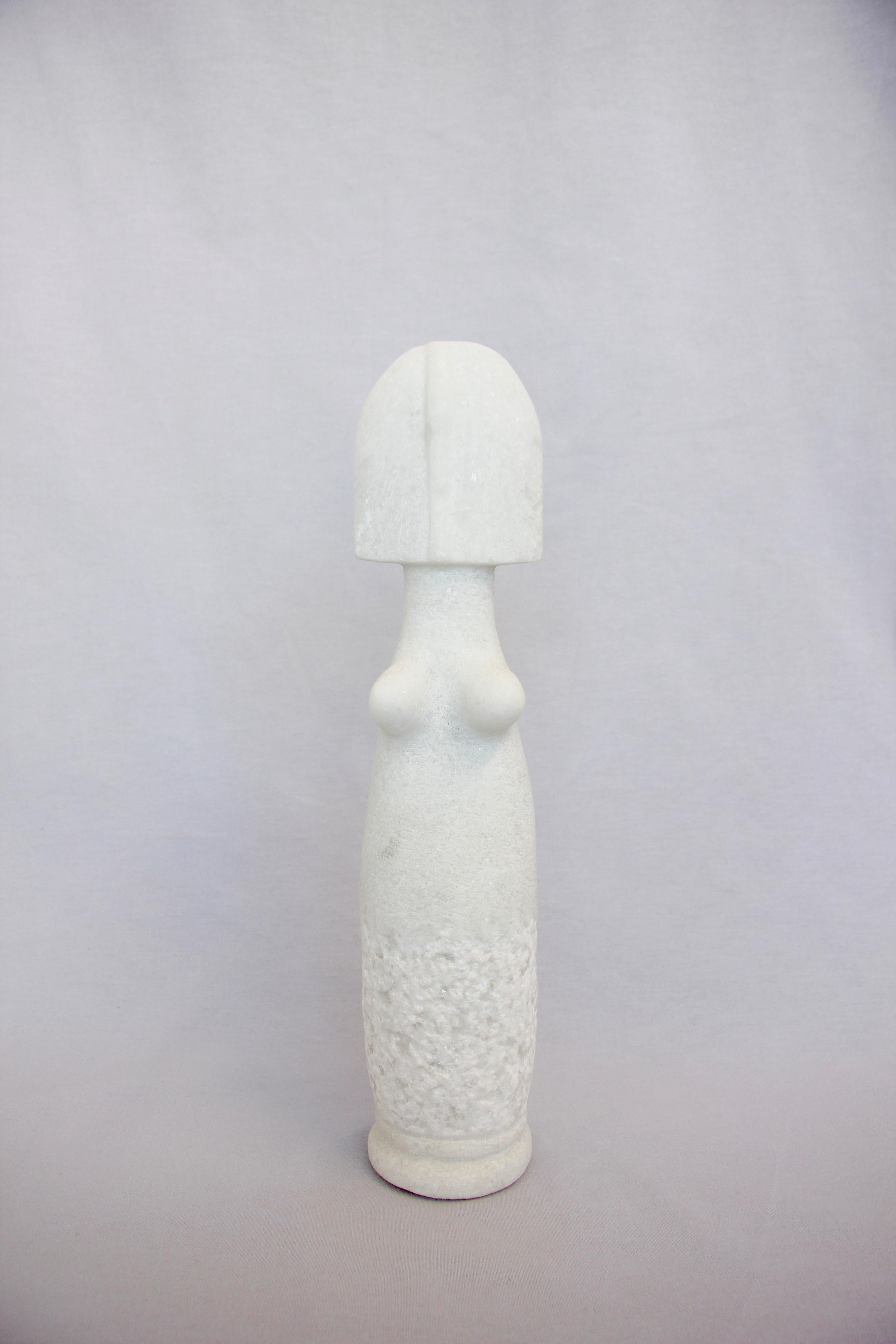 Contemporary Ensemble of Sculptures, Naxian Marble Shelf Sculptures, Tom Von Kaenel For Sale
