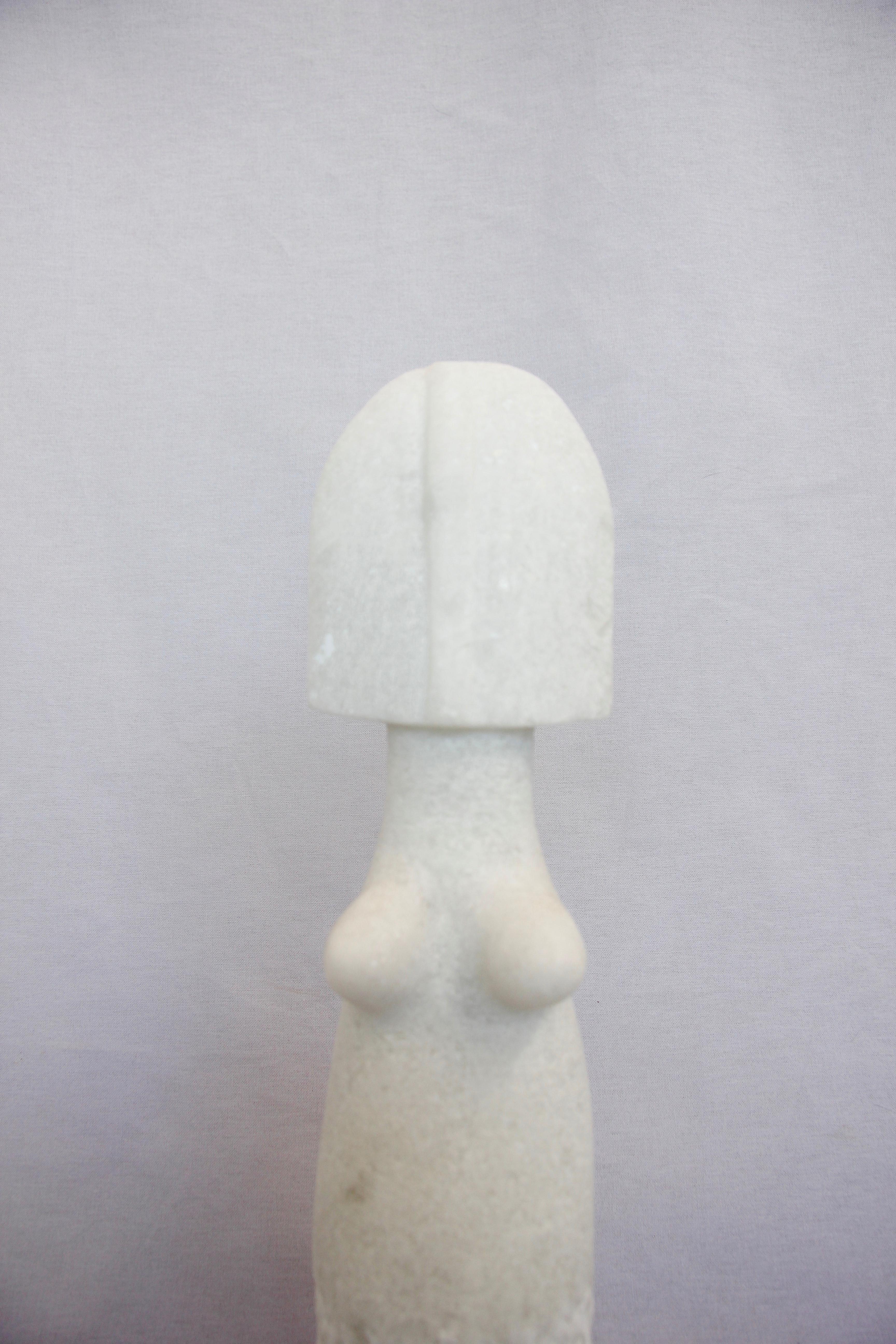 Ensemble of Sculptures, Naxian Marble Shelf Sculptures, Tom Von Kaenel For Sale 1