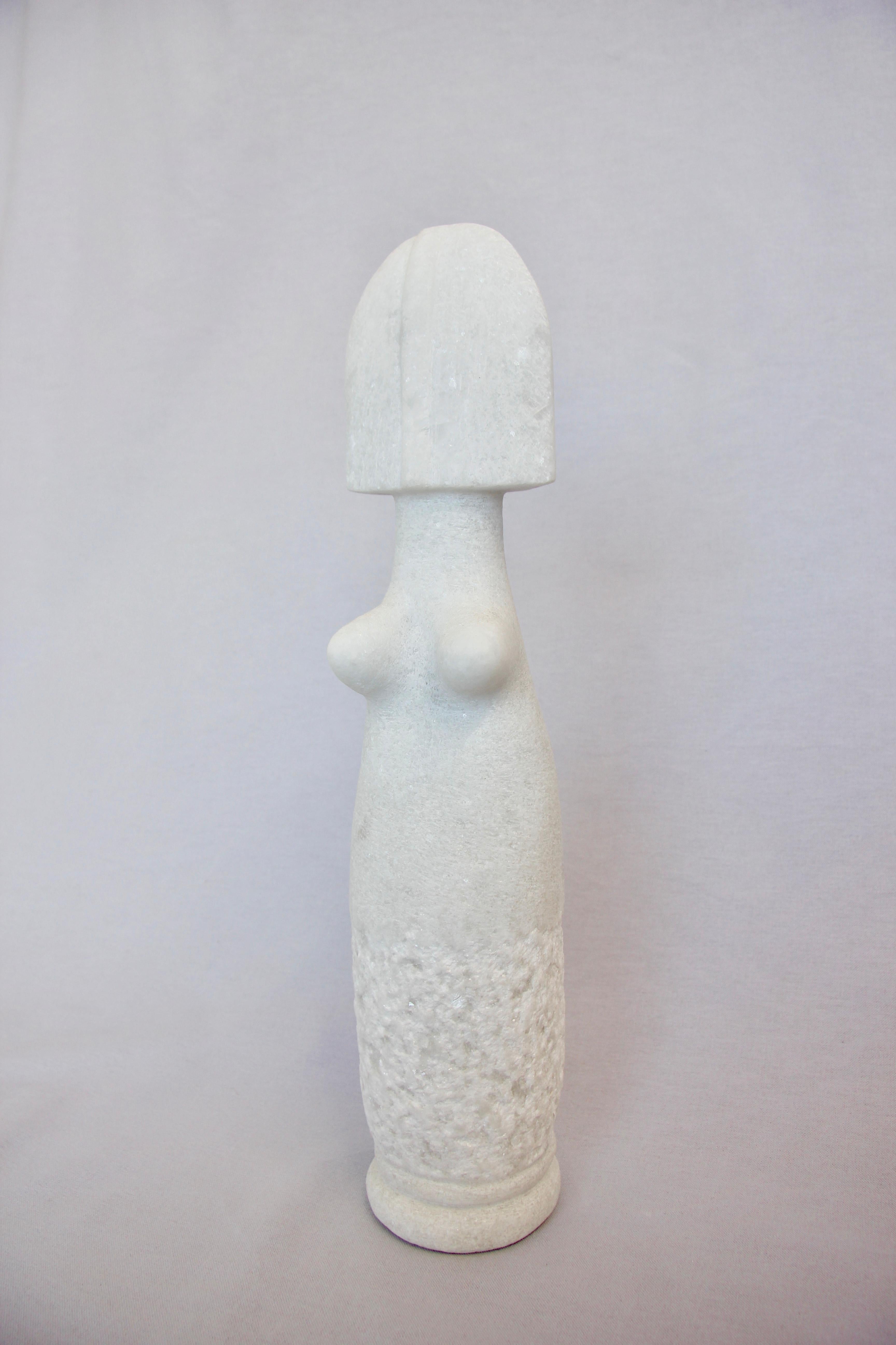 Ensemble of Sculptures, Naxian Marble Shelf Sculptures, Tom Von Kaenel For Sale 2