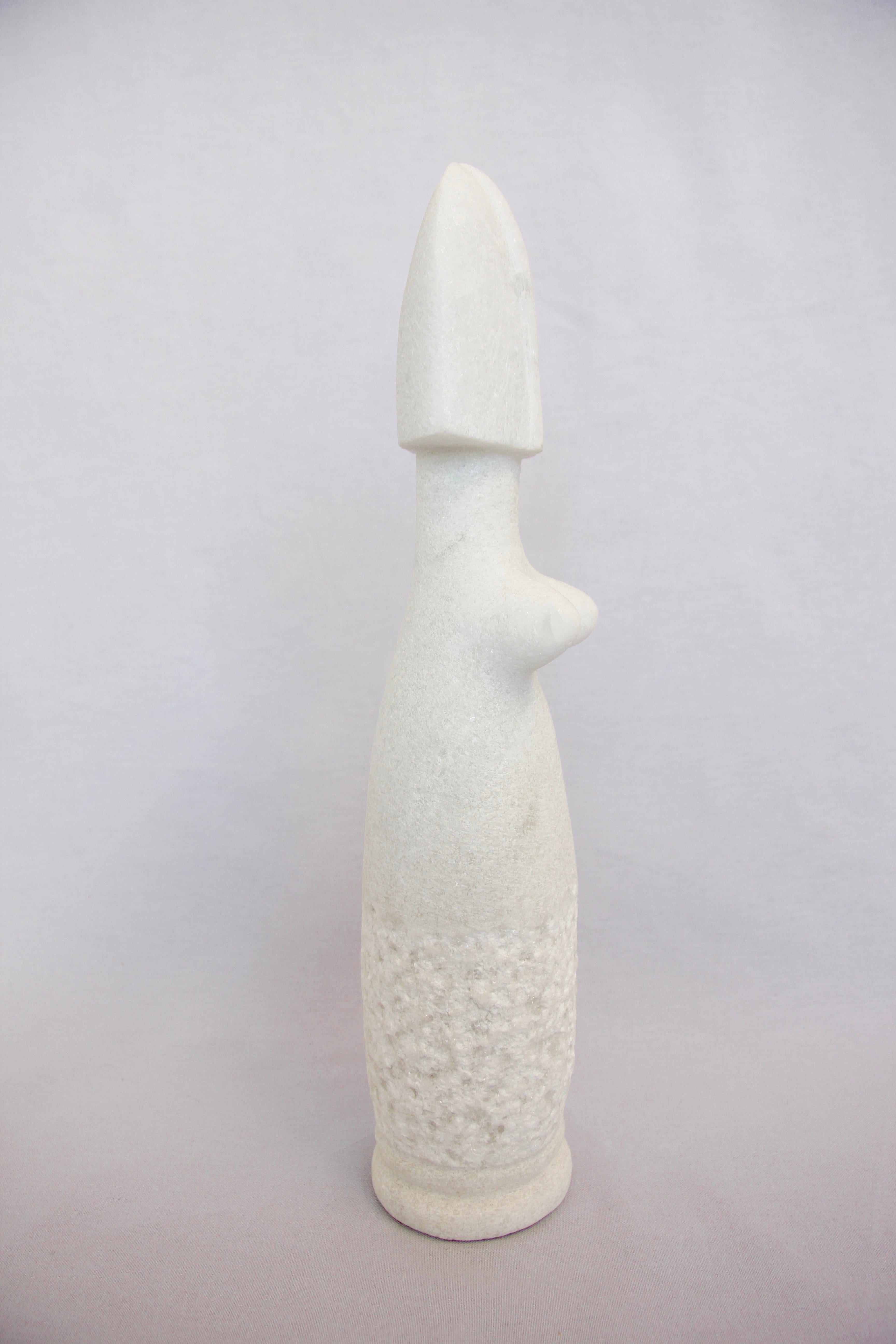 Ensemble of Sculptures, Naxian Marble Shelf Sculptures, Tom Von Kaenel For Sale 3