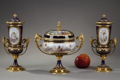 Ensemble of Sèvres Porcelain Decorated with Putti