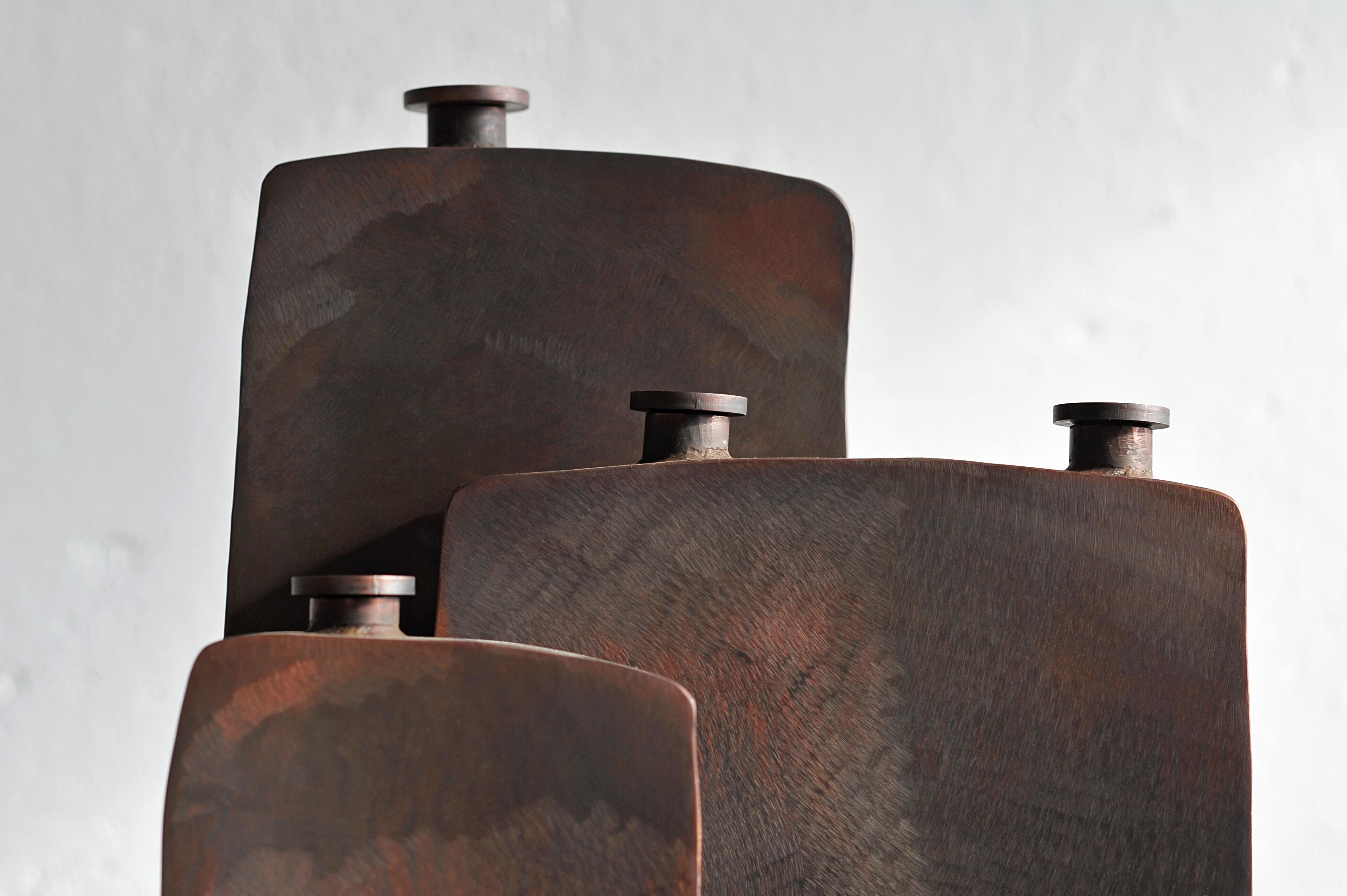 Ensemble of Three Brown Bottles by Lukasz Friedrich 1