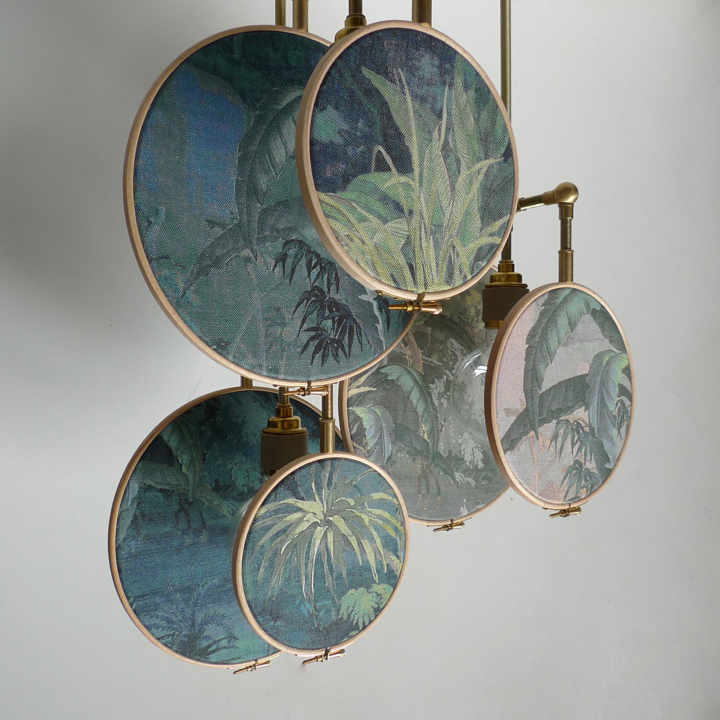 Ensemble of Three Circle Pendant Lights by Sander Bottinga For Sale 3