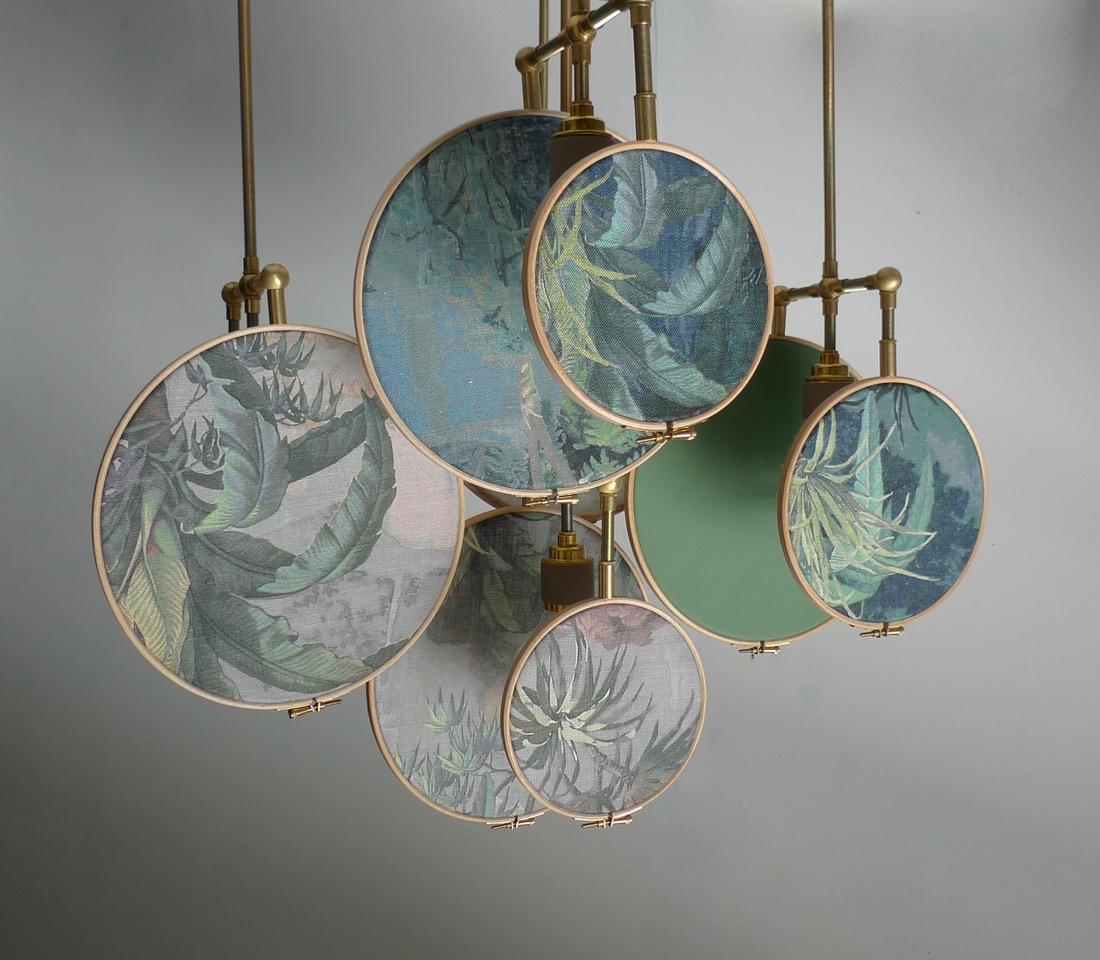 Ensemble of Three Circle Pendant Lights by Sander Bottinga For Sale 1
