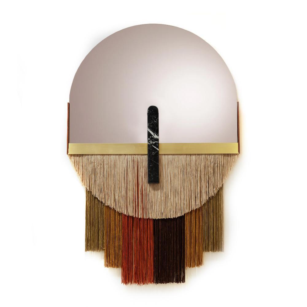 Portuguese Ensemble of Three Colorful Wall Mirrors by Dooq