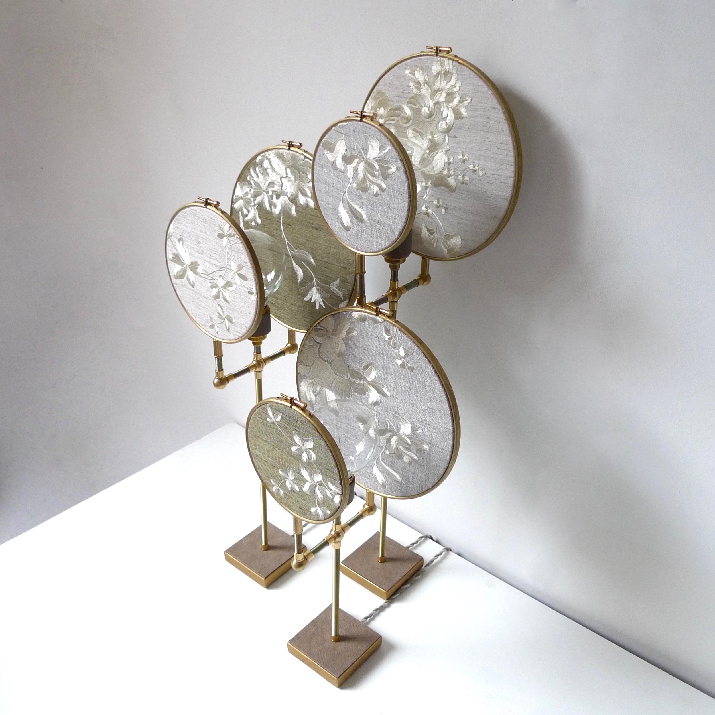 Post-Modern Ensemble of Three Table Lamps, Sander Bottinga For Sale