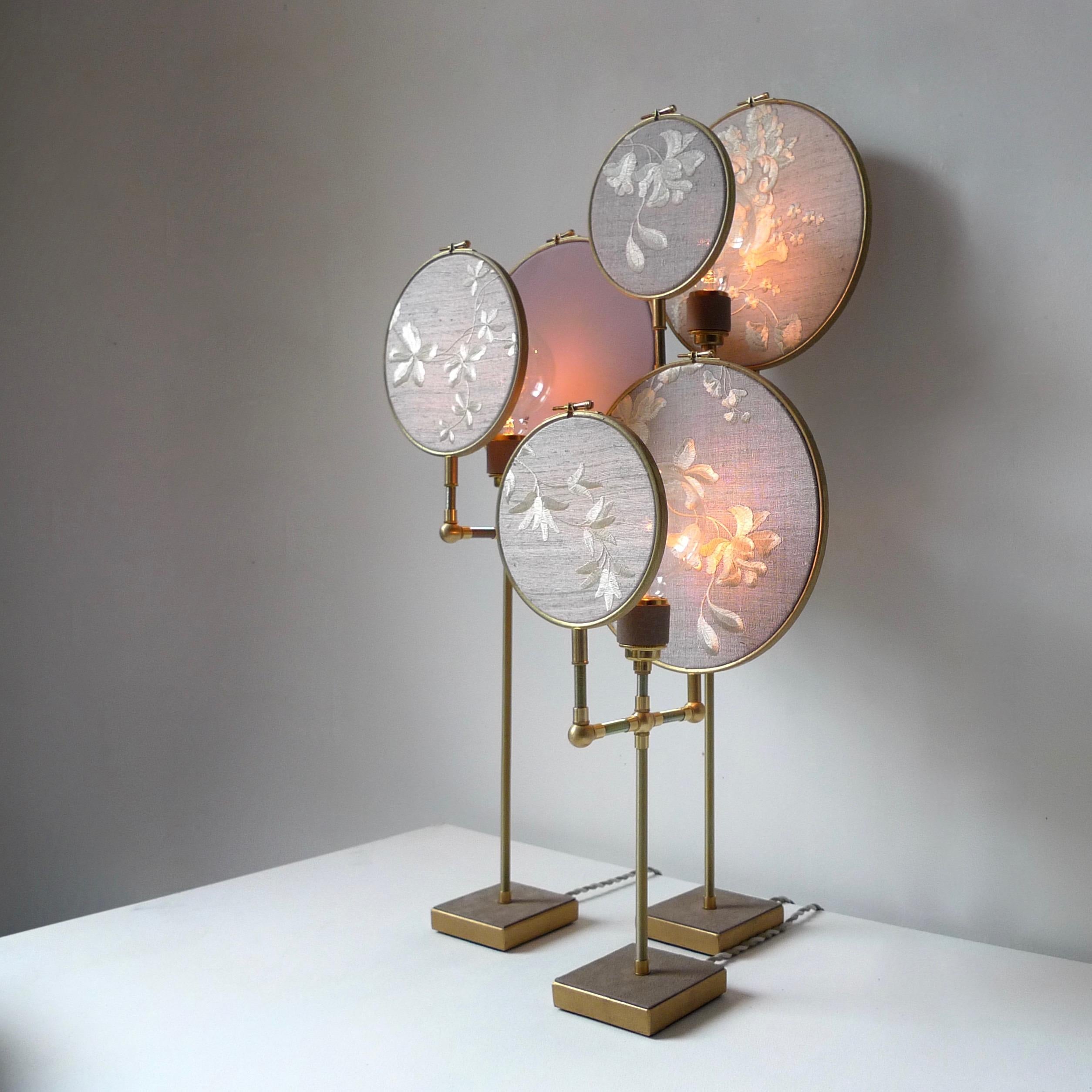 Contemporary Ensemble of Three Table Lamps, Sander Bottinga For Sale
