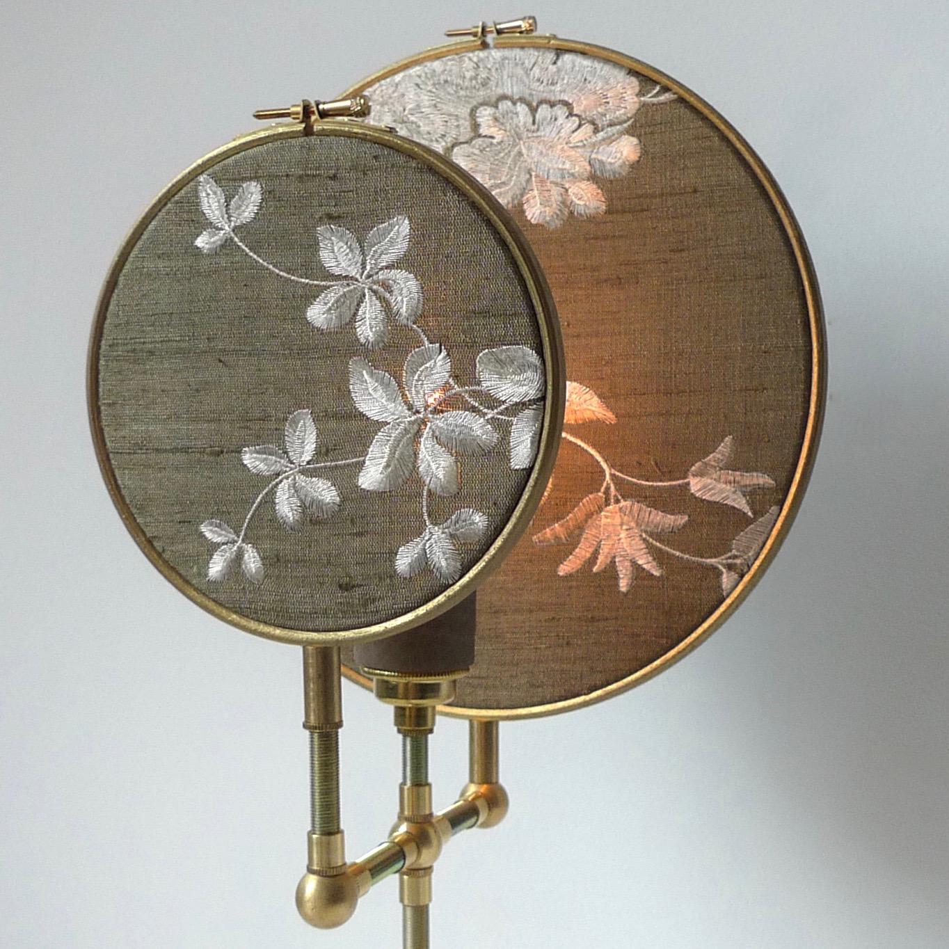 XXIe siècle et contemporain Ensemble de trois lampes de table bleu vert gris n° 15 de Sander Bottinga en vente