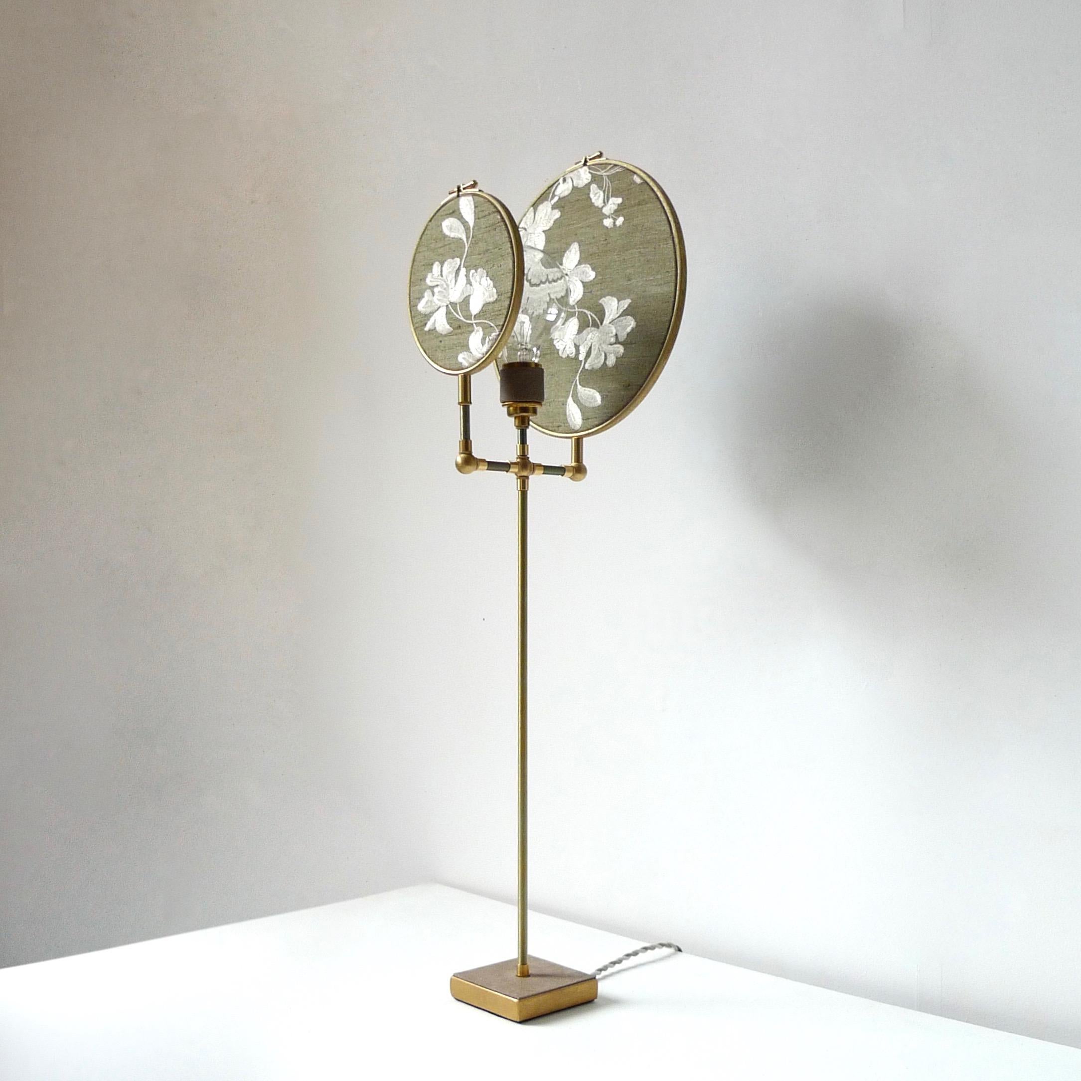 Brass Ensemble of Three Table Lamps, Sander Bottinga For Sale
