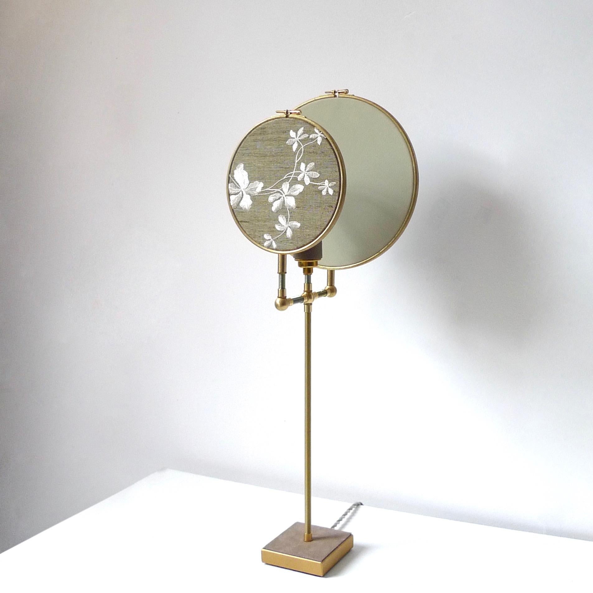 Ensemble de trois lampes de table bleu vert gris n° 15 de Sander Bottinga en vente 1