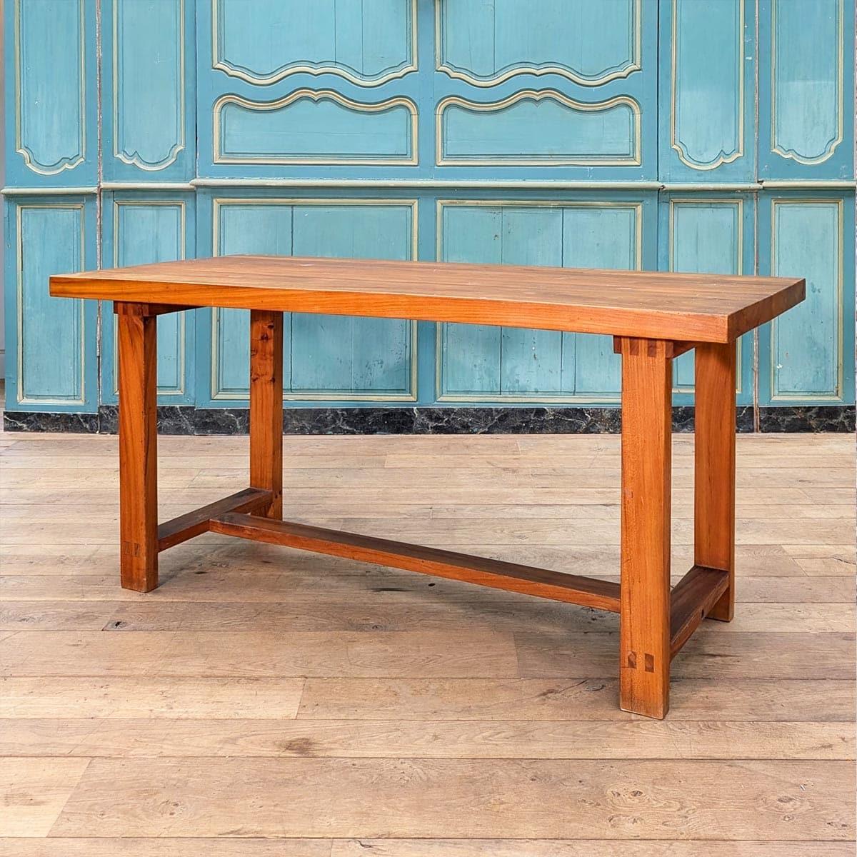 Minimalist Ensemble Pierre Chapo, 6 chaises S28, Table T01D et paire de tabouret For Sale