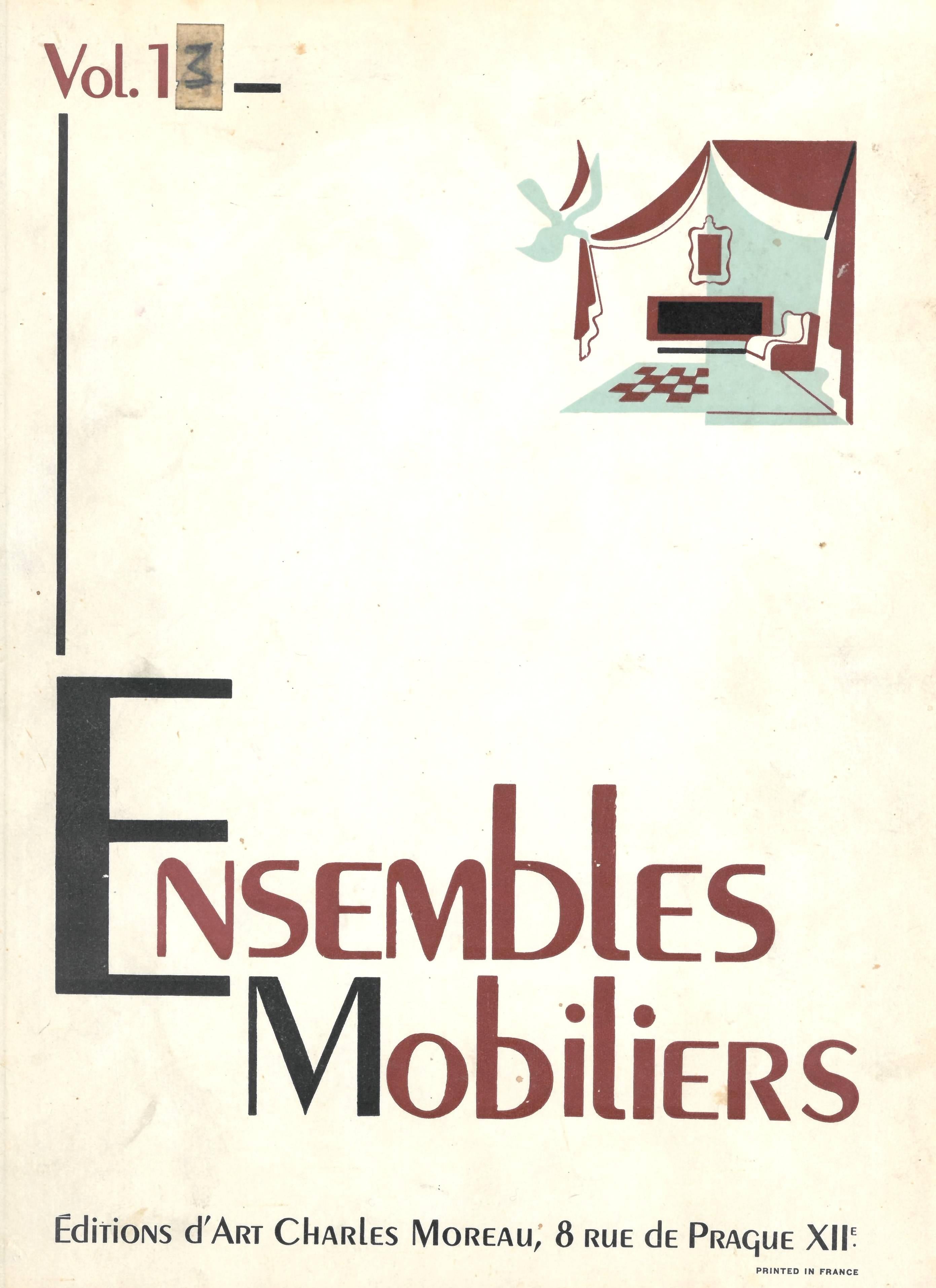 This is a six folio volume run of the Ensembles Mobiliers series published by Editions Charles Moreau in the 1950s, each volume is complete and the plates are in good condition. The only slight anomoly is that the numbers on the folio front covers