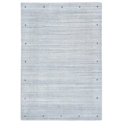 Ensley, Contemporary Gabbeh Handwoven Area Rug, Powder