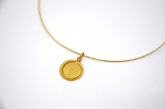 'Enso' 18K Gold Medallion