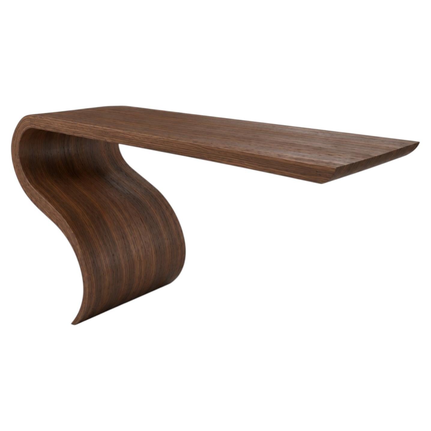 Enso Desk In Walnut by Neal Aronowitz For Sale