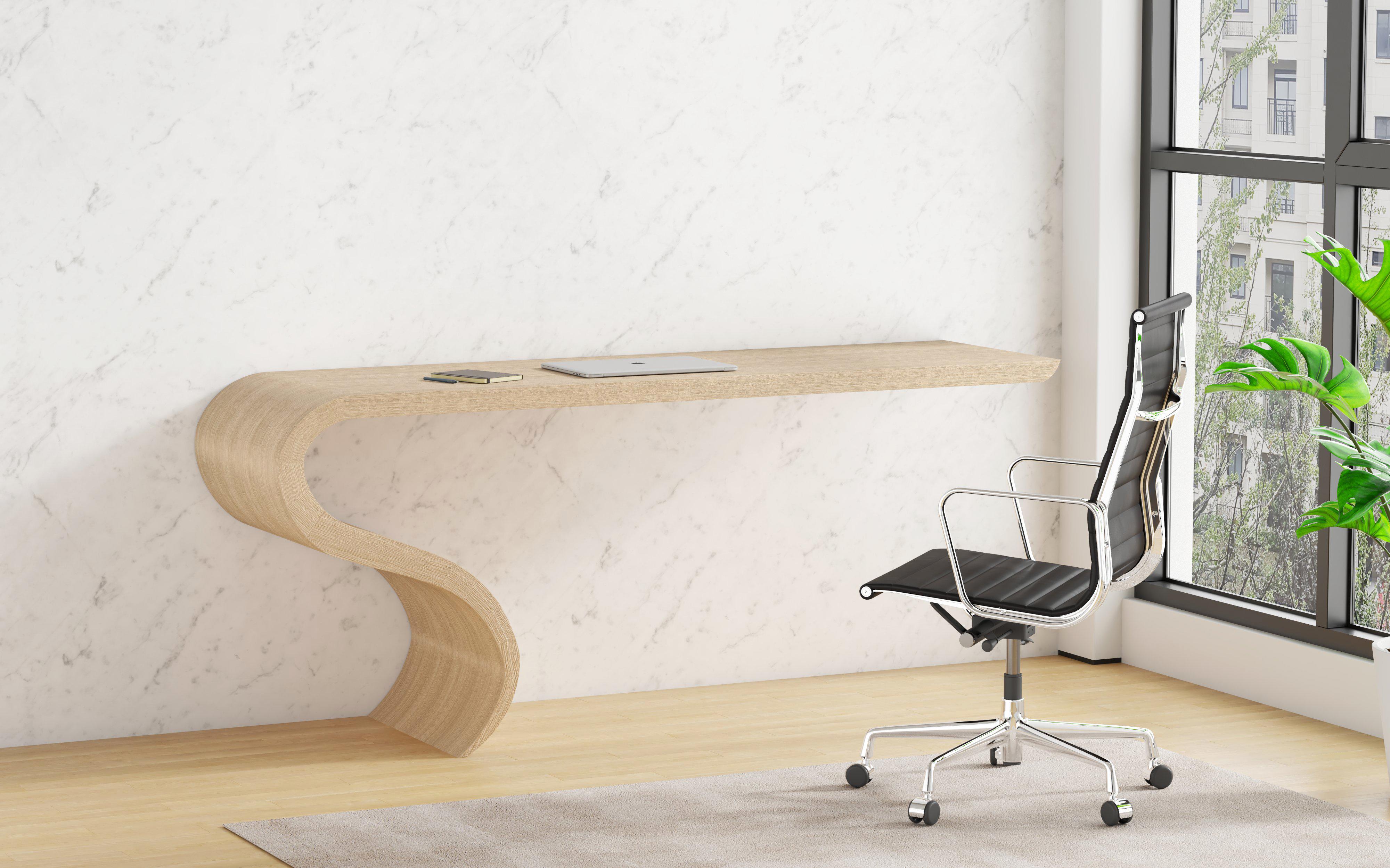 Fait main Bureau Enso en Wood par Neal Aronowitz en vente