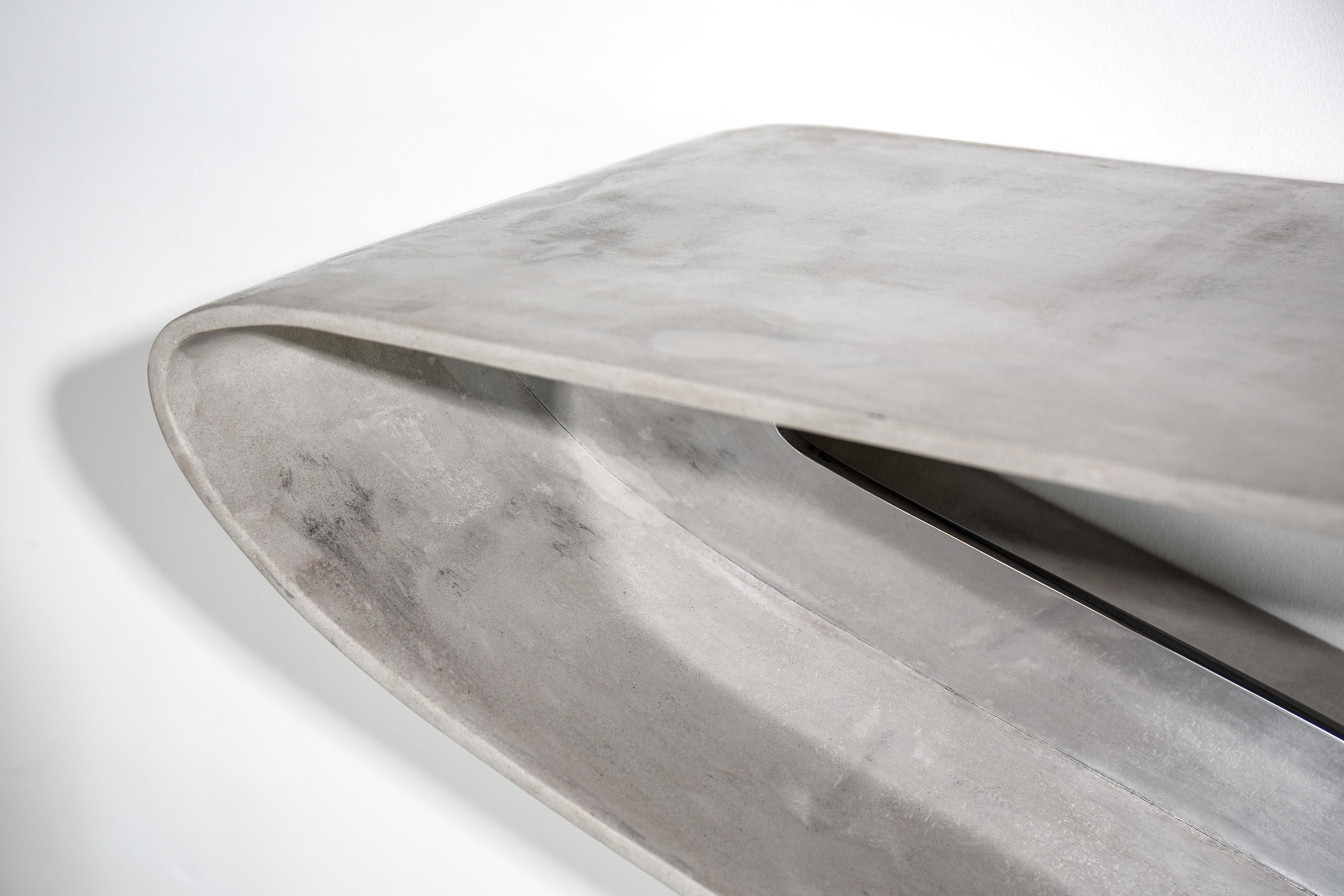 Modern Enso Table, by Neal Aronowitz, The Award Winning Concrete Canvas Collection For Sale