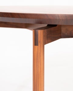 Enso Table, Walnut Dining Table with Knife-Edge and Exposed Joinery