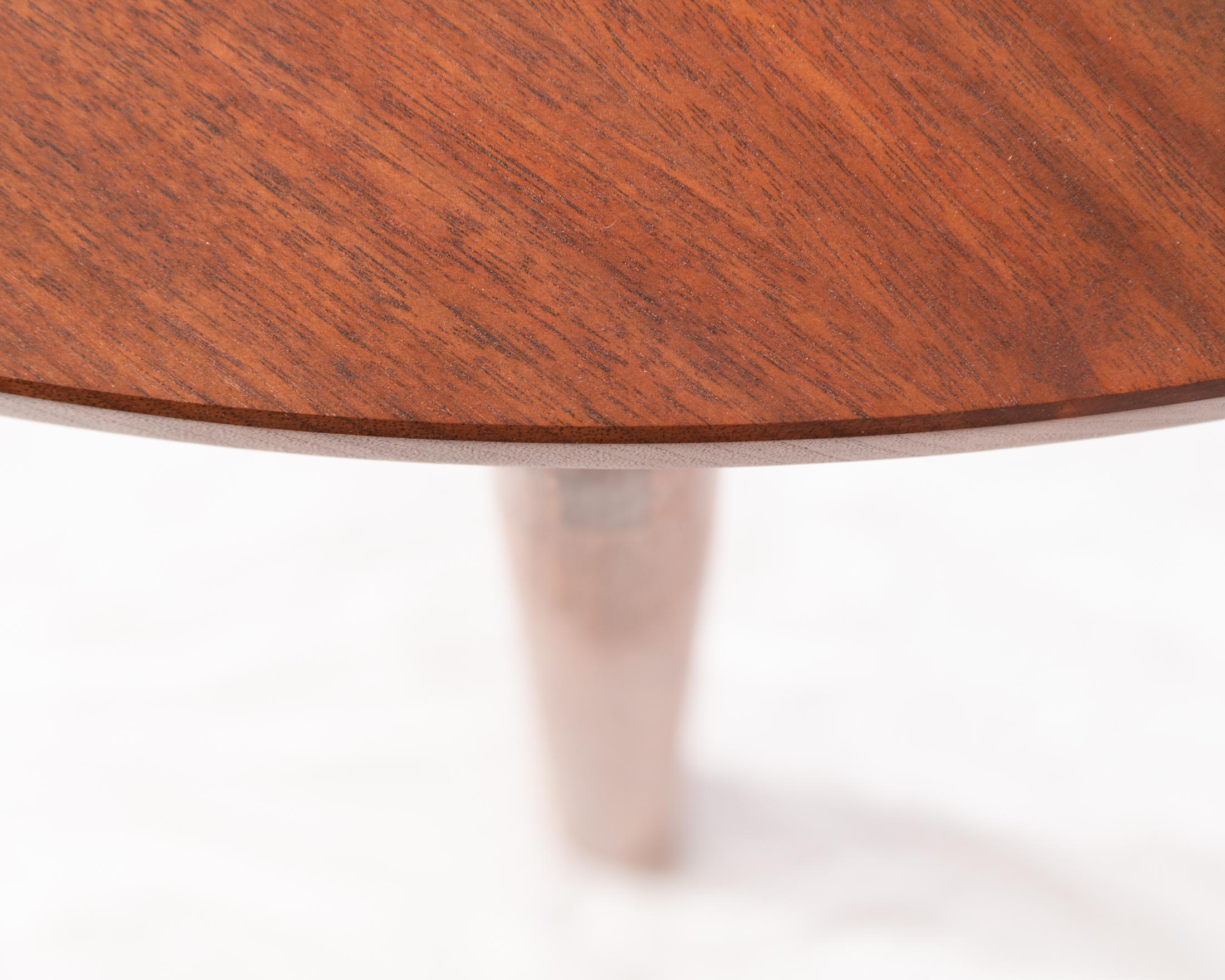 Contemporary Enso Table, Walnut Dining Table with Knife-Edge and Exposed Joinery For Sale
