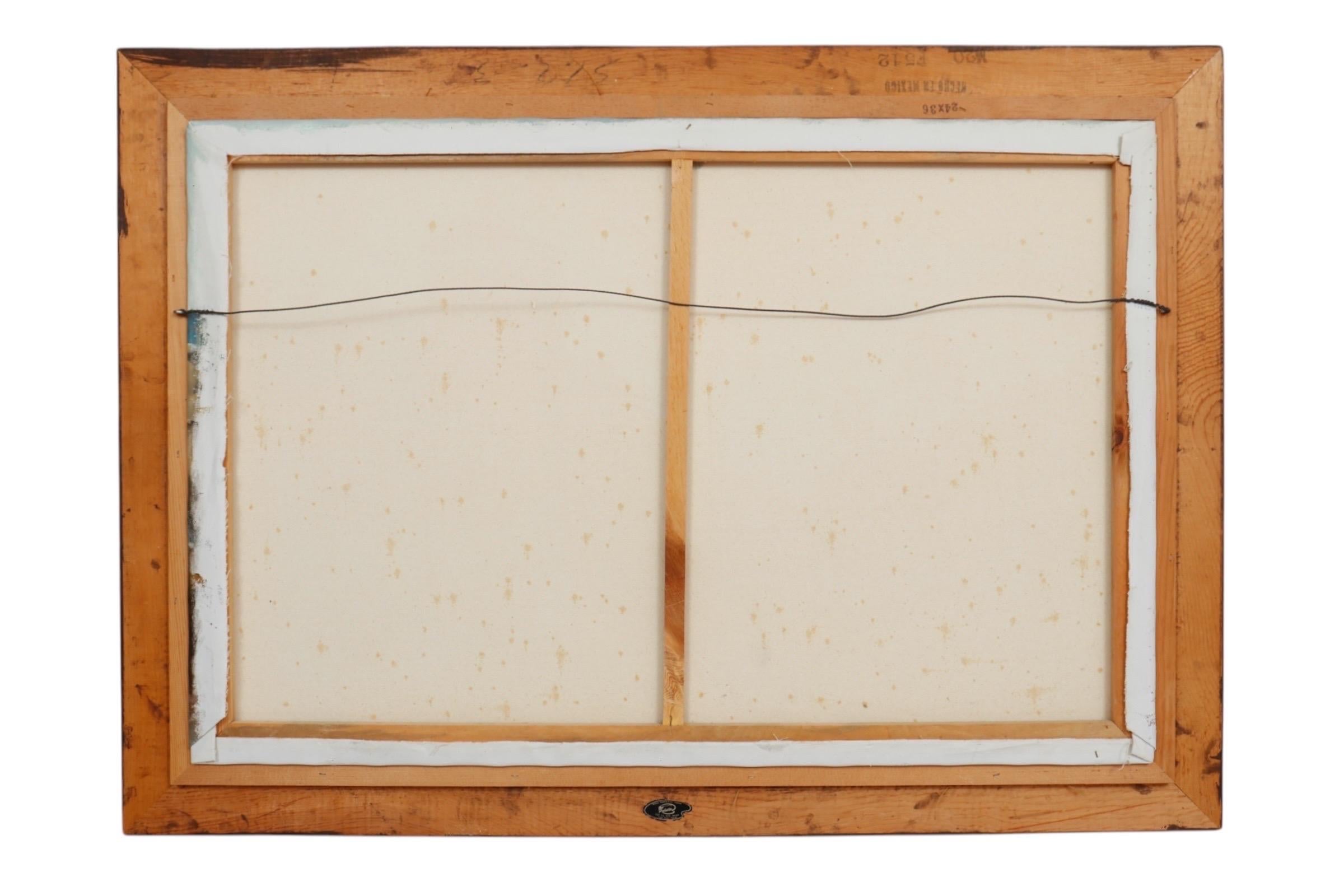 Ensor, signierte europäische Straßenszene, Öl auf Leinwand im Angebot 2