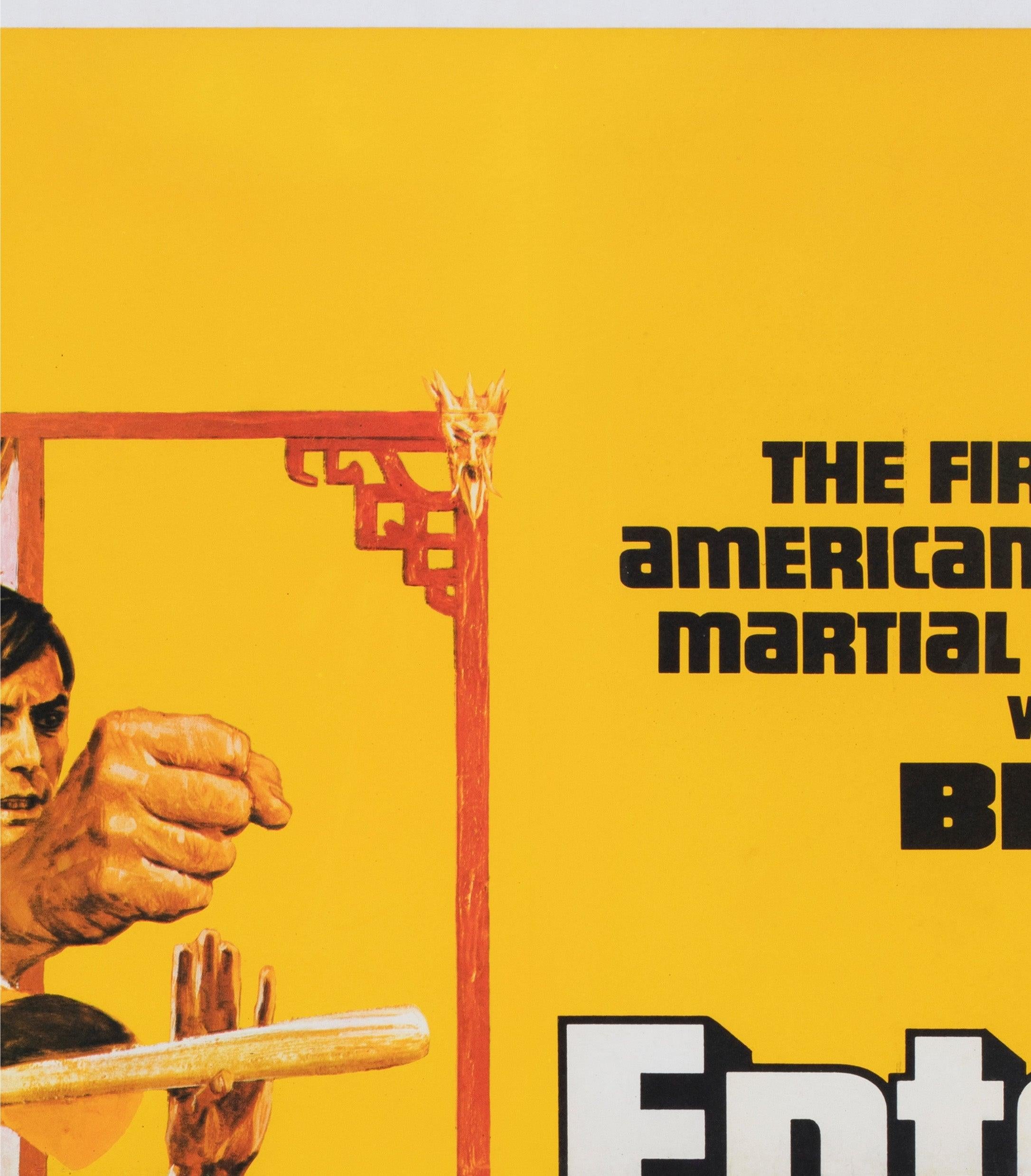Enter the Dragon 1974 UK Quad Film Poster In Excellent Condition For Sale In Bath, Somerset