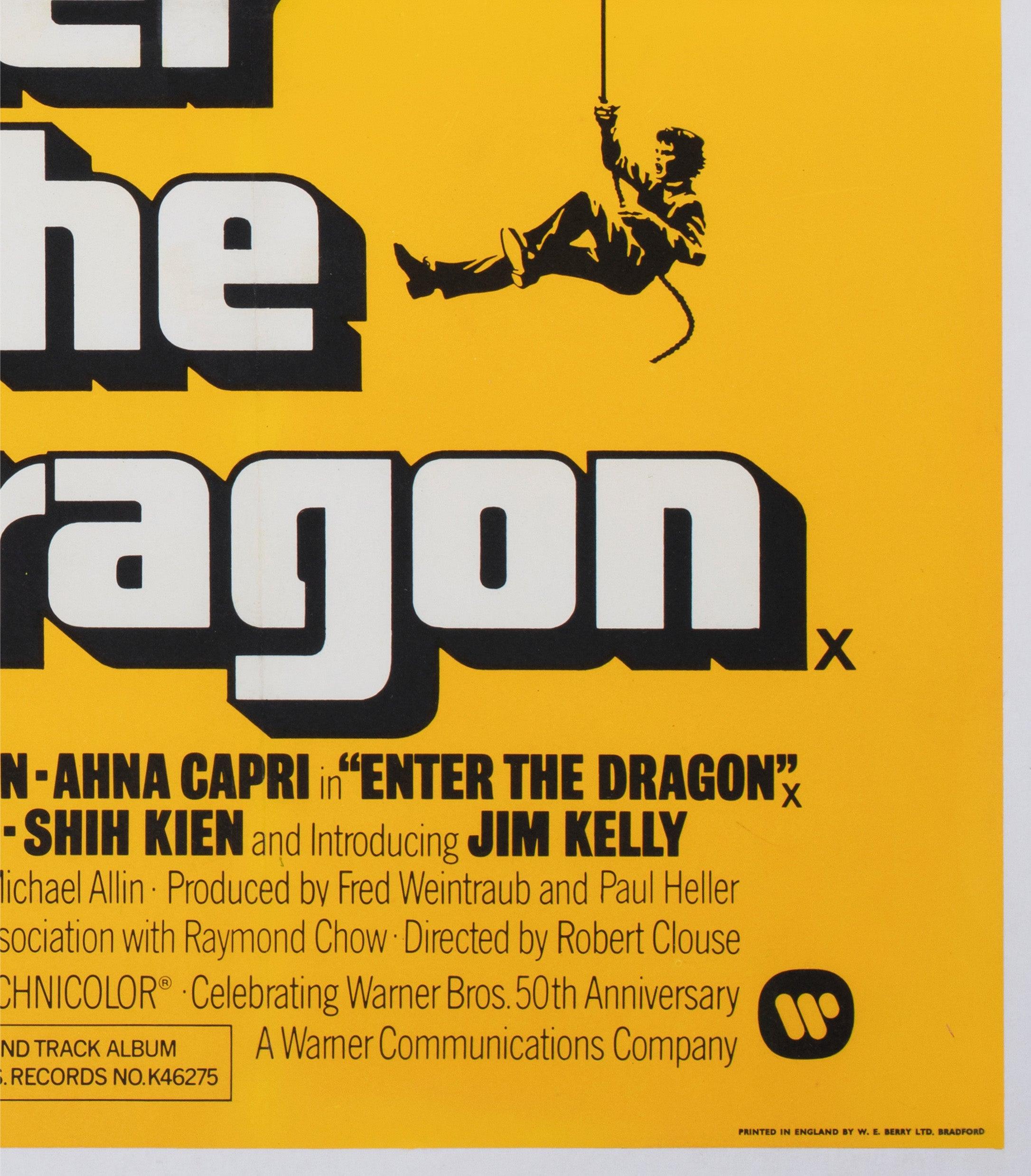 Enter the Dragon 1974 UK Quad Film Poster For Sale 2