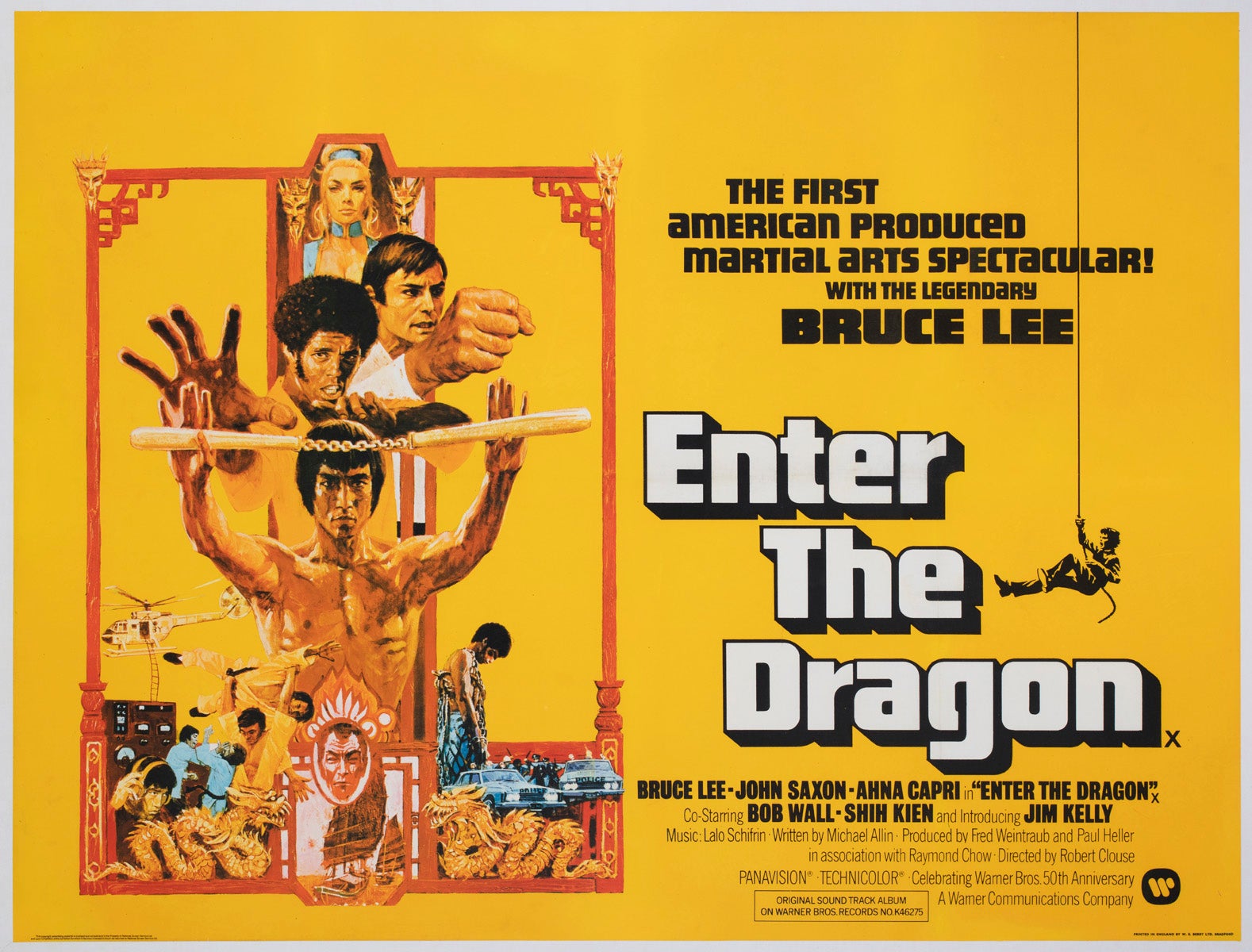 Enter the Dragon 1974 UK Quad Film Poster For Sale