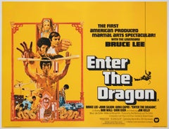 Enter the Dragon 1974 UK Quad Film Poster