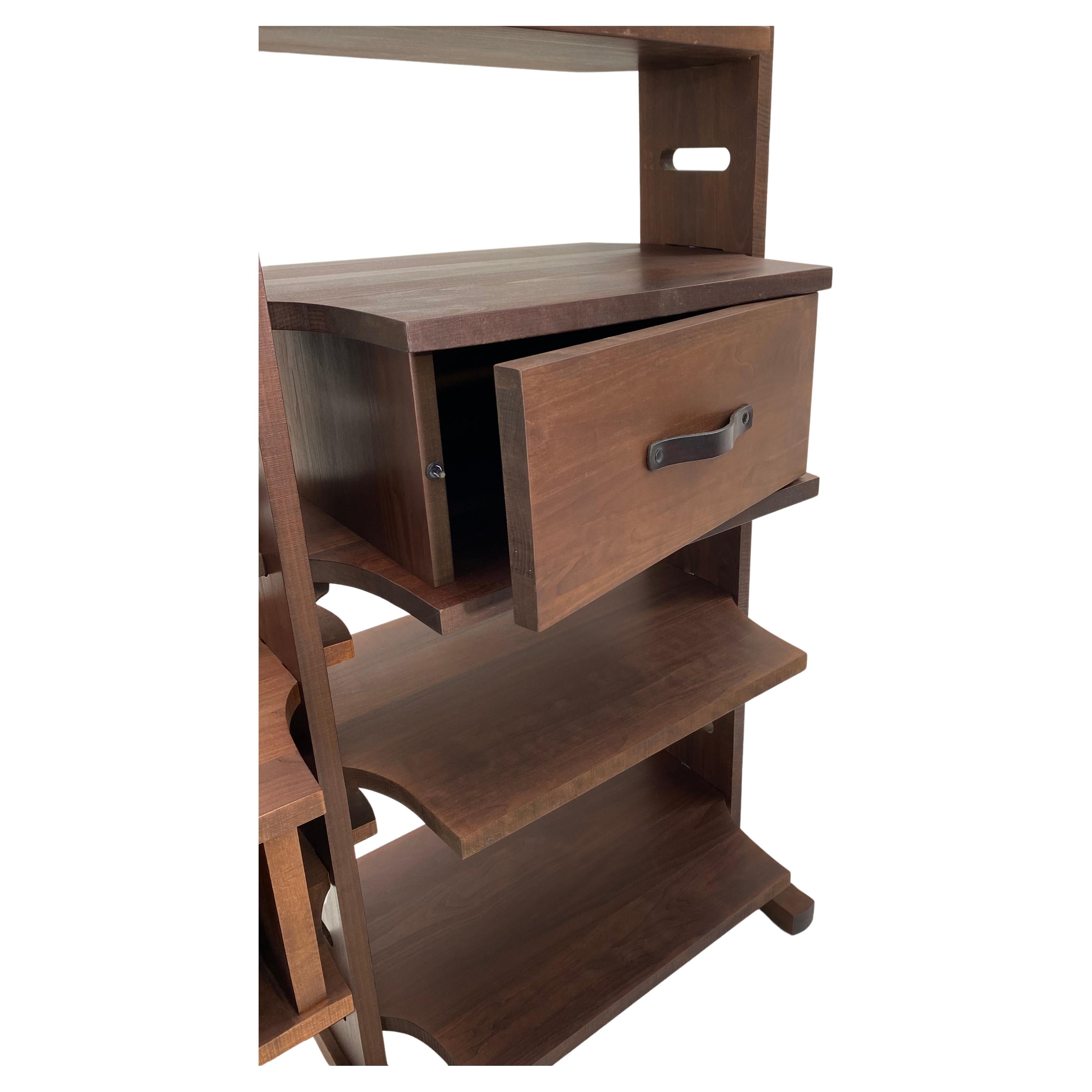 American Entertainment Center and Bookcase by Dean Santner  For Sale