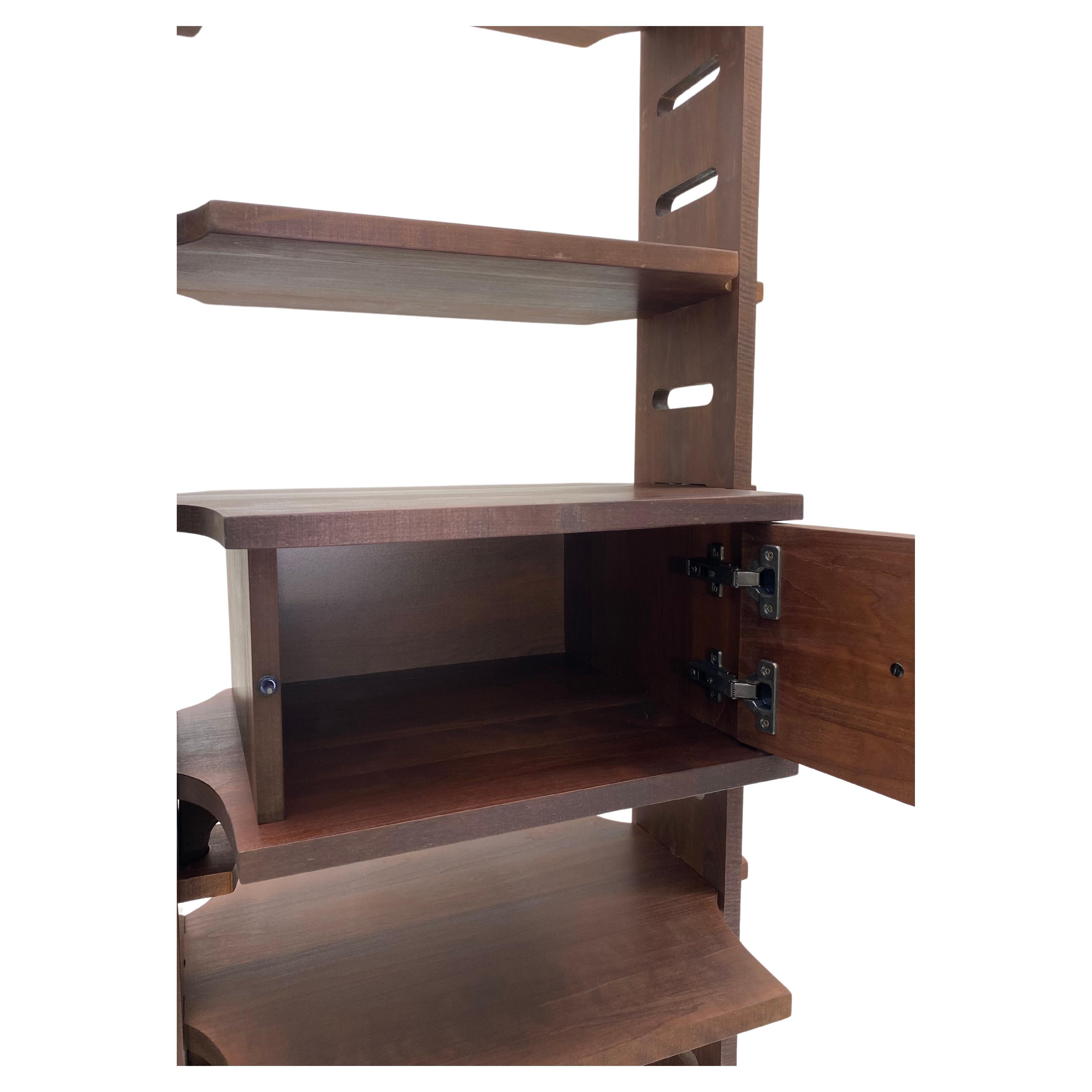 Entertainment Center and Bookcase by Dean Santner  In Good Condition For Sale In BROOKLYN, NY