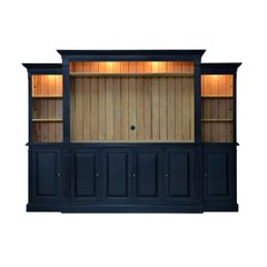 Entertainment Center Wall Unit in Batavia Black