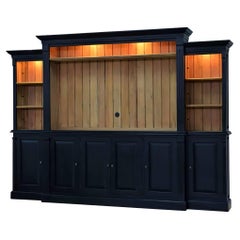 Entertainment Center Wall Unit in Batavia Black