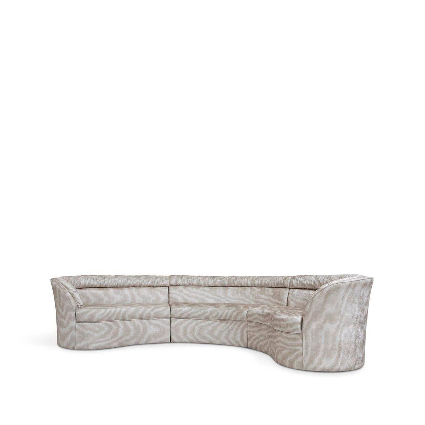 Entice Curved Sofa (In Stock) For Sale 1