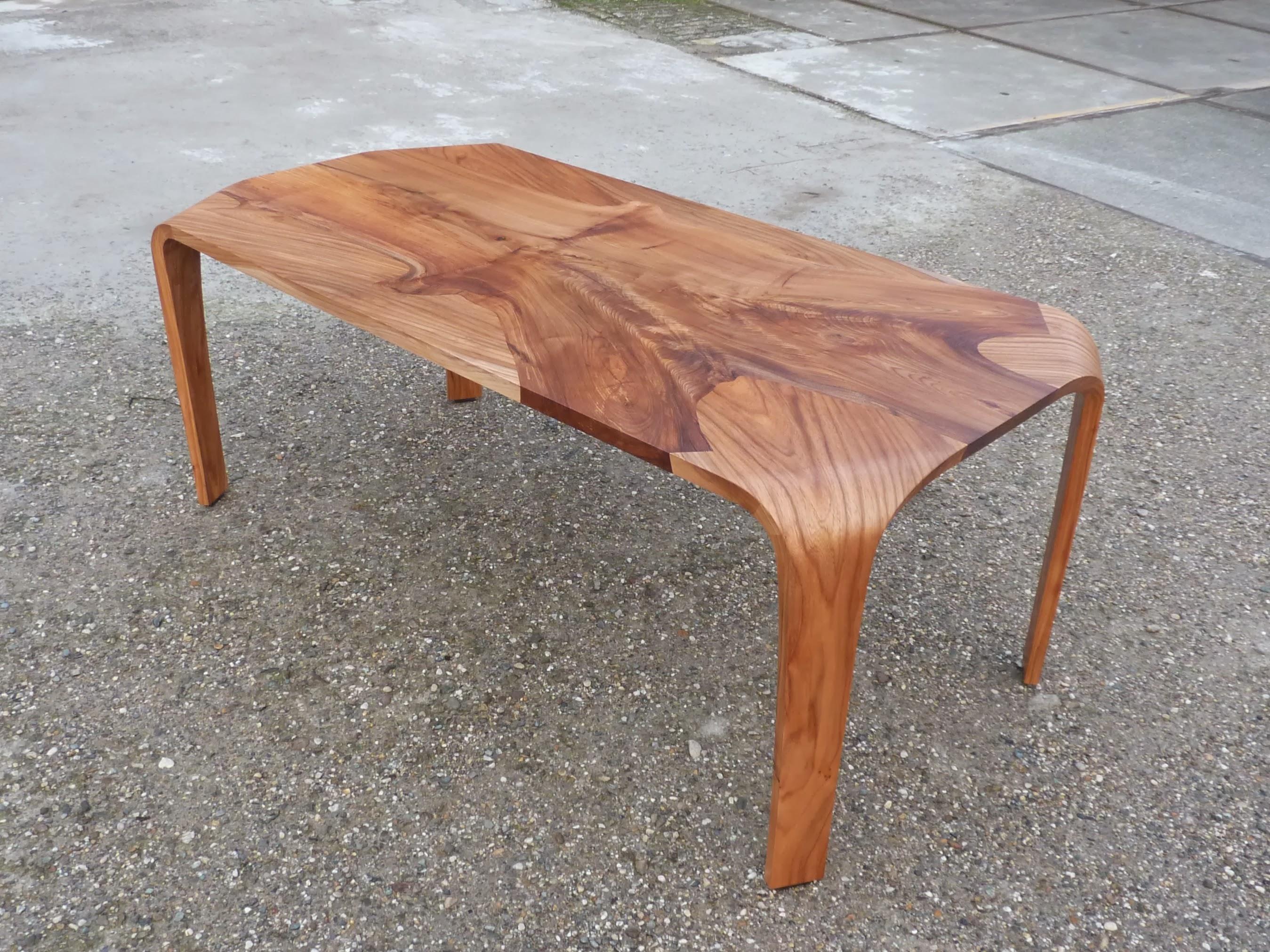 Elm Wood Dinner Table The Netherlands By Sordile For Sale 2