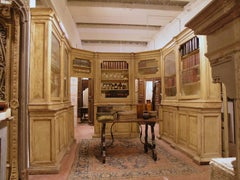 Entire Pharmacy cabinet in first yellow lacquer, Italy