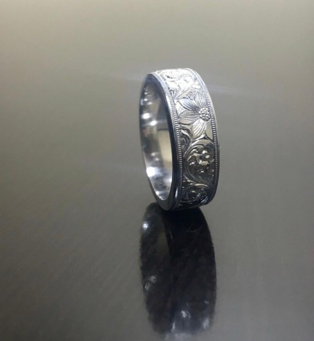 DeKara Design Classic

Material- 90% Platinum, 10% Iridium.

All hand engraved and entirely handmade DeKara Design wedding band. The ring is entirely hand engraved with beautiful scrolls that no only gives it a vintage look , but will keep