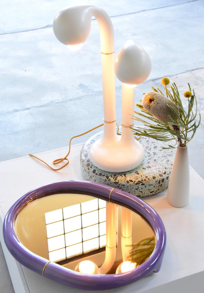 Cast ENTLER Ceramic Mirror For Sale