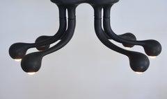 Entler Ceramic Six-Globe Chandelier Style A