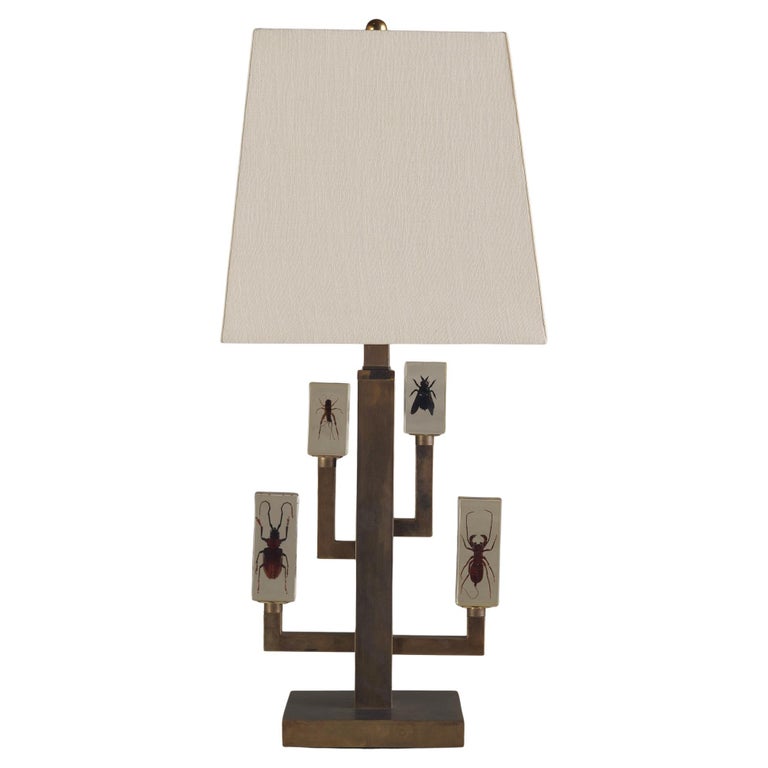 Entomology table lamp, 1970s