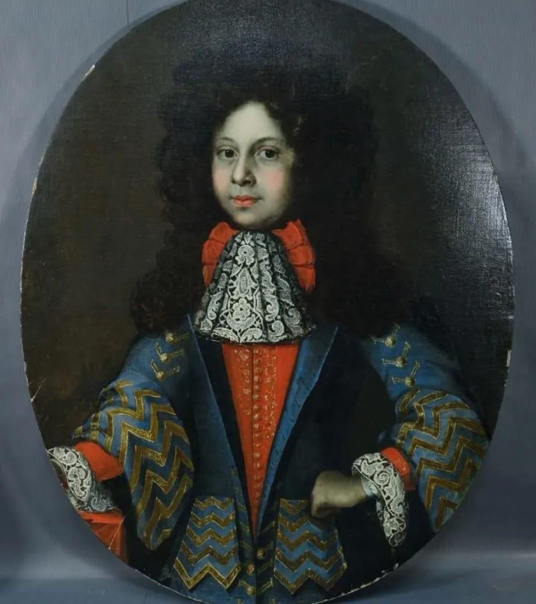 Entourage of Francois De Troy 'Toulouse 1645-1730 Paris' „Porträt“ (Geölt) im Angebot