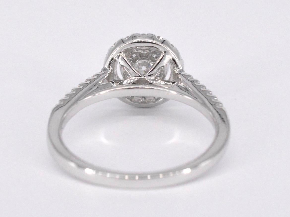 Anello Entourage con diamante taglio brillante in vendita 1