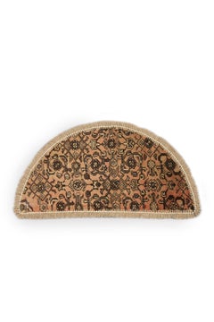 Entrance Mat Handmade Carpet Wool, Traditional Refurbish Oriental Rug Door Mat