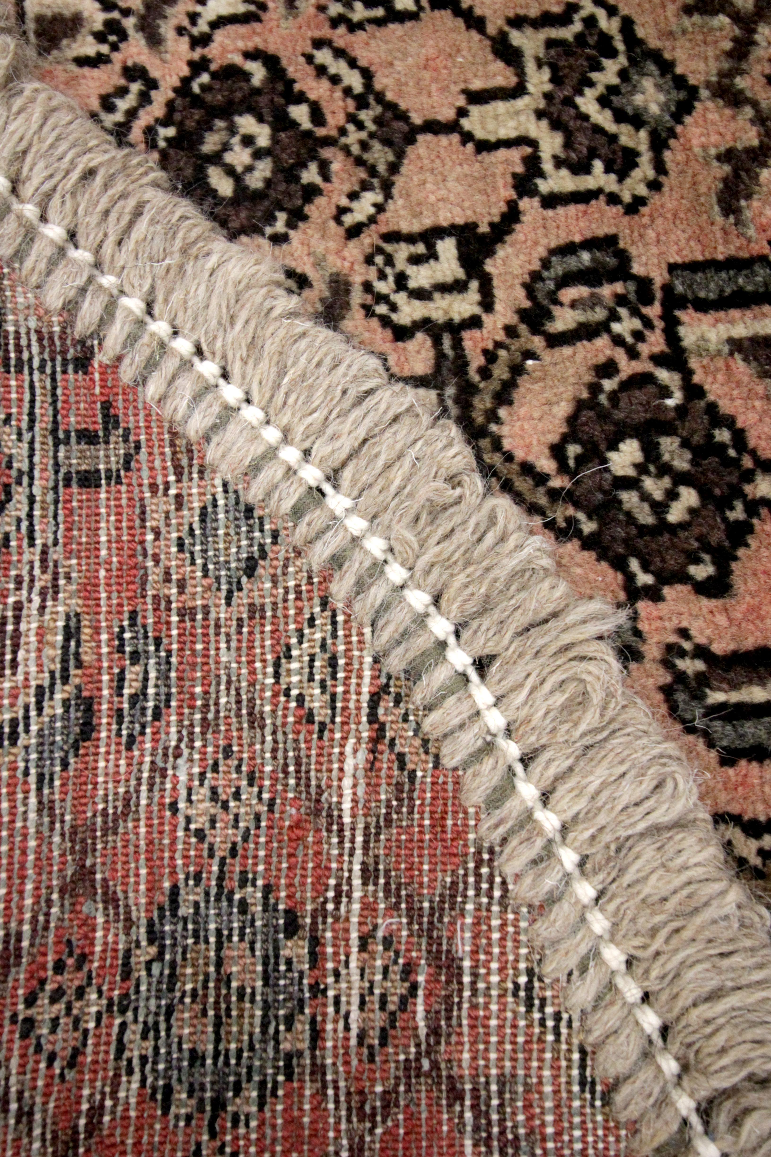 Turkish Entrance Mat Handmade Carpet Wool, Traditional Refurbish Oriental Rug Door Mat