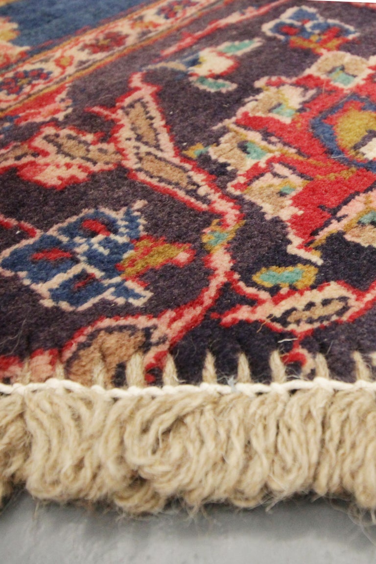 Entrance Mat Handmade Carpet Wool, Traditional Refurbished Oriental Rug Doormat For Sale at 1stDibs